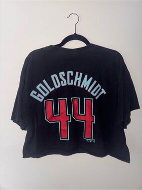 Goldschmidt #44 Black Arizona Diamondbacks Baseball Cropped Tee